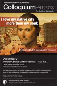 Politics and Art in Machiavelli's Florence